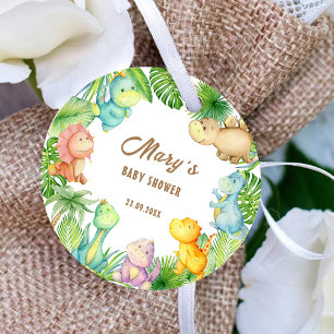 Étiquettes Cadeau Baby shower Dinosaur