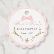 Baby shower d'oie florale rose