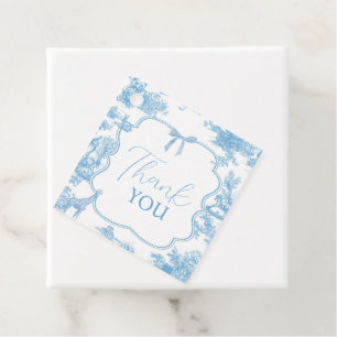 Étiquettes Cadeau Baby shower d'ours bleu bleu français
