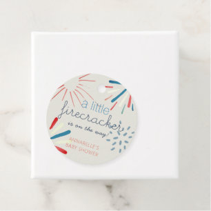 Étiquettes Cadeau Baby shower Firecracker 4 juillet Fireworks