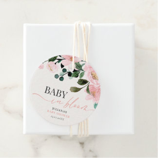 Étiquettes Cadeau Baby shower florissant