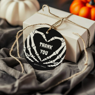 Étiquettes Cadeau Baby shower gothique d'Halloween