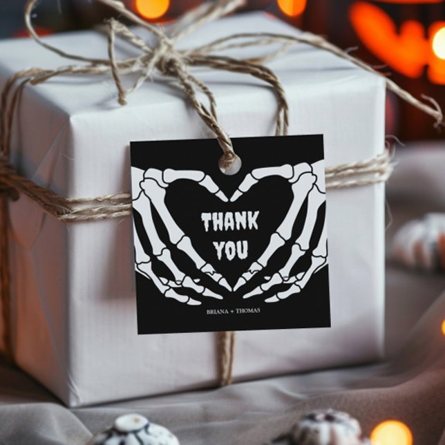 Étiquettes Cadeau Baby shower gothique d'Halloween (Créateur téléchargé)
