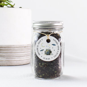 Étiquettes Cadeau Baby shower Halloween Cauldron