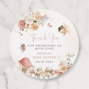Étiquettes Cadeau Baby shower Magique Fairy Garden