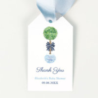 Baby shower opiacé en bois de Bow bleu foncé Prepp