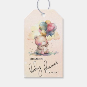 Étiquettes-cadeau Baby-Shower Ours en Peluche
