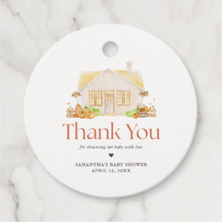 Étiquettes Cadeau Baby Shower Petite Citrouille