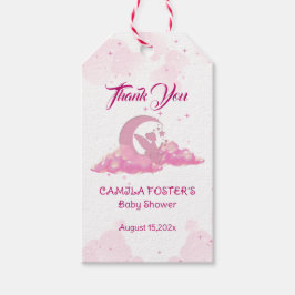 Étiquettes-cadeau Baby Shower Petite Fée Rose