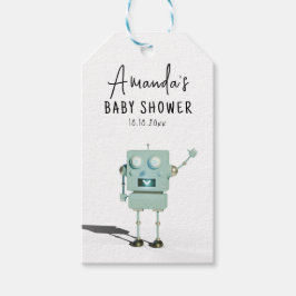 Étiquettes-cadeau Baby shower robot