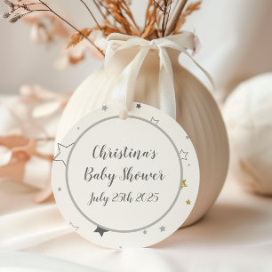 Étiquettes Cadeau Baby shower Twins Neutre Genre Twins Stars