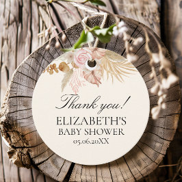 Étiquettes Cadeau Baby Shower with Boho Rainbow Theme