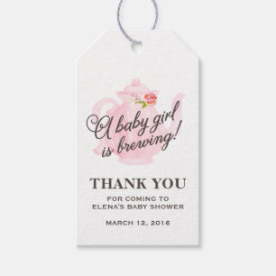 Étiquettes-cadeau Baby Tea Party Balise Cadeau Baby shower Faveur
