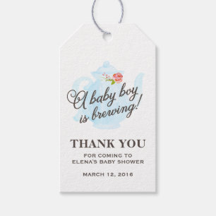 Étiquettes-cadeau Baby Tea Party   Balise Cadeau Baby shower Faveur 