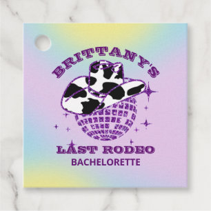 Étiquettes Cadeau Bachelorette Casquette de boule Disco Retro