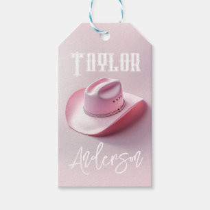 Étiquettes-cadeau Bachelorette Cowgirl personnalisable