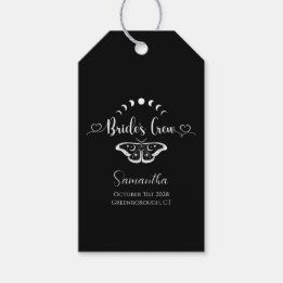 Étiquettes-cadeau Bachelorette fête céleste gothique personnalisé