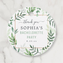 Étiquettes Cadeau Bachelorette Party Elegant Mariage aquarelle
