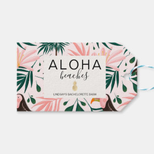 Étiquettes-cadeau Bachelorette Plages Aloha
