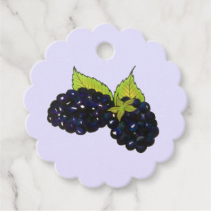 Étiquettes Cadeau Baies-mûres d'été Blackberry Berry Berries
