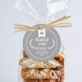 Étiquettes Cadeau Baked with Love Christmas Holiday Baking Gift