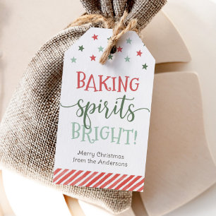 Étiquettes-cadeau Baking Spirits Bright Noël Fêtes