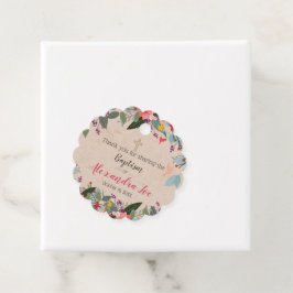 Étiquettes Cadeau Balise Alexandra Scalloped Favor