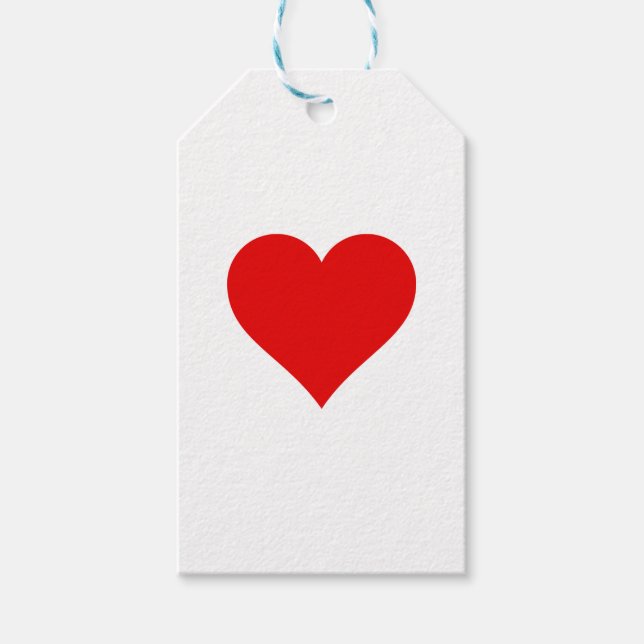 Étiquettes-cadeau Balise Amour - Cadeau du coeur (Devant)