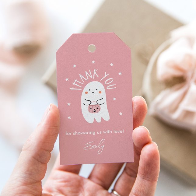 Étiquettes-cadeau Balise Baby shower d'Halloween Kawaii Favoriser (Créateur téléchargé)