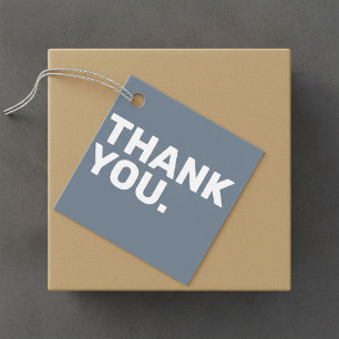 Étiquettes Cadeau Balise Bold Blue Mariage Merci Favoriser