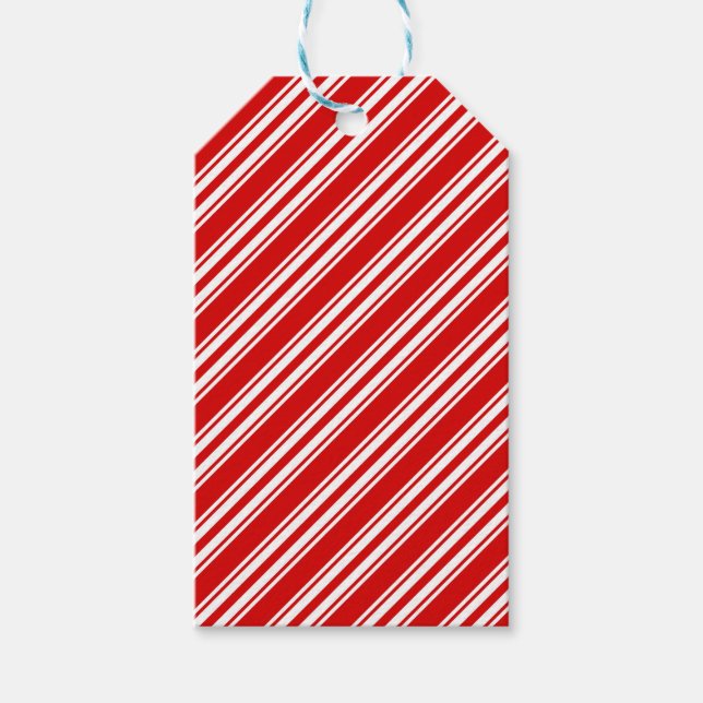 Étiquettes-cadeau Balise cadeau à motif sucre de canne (Devant)