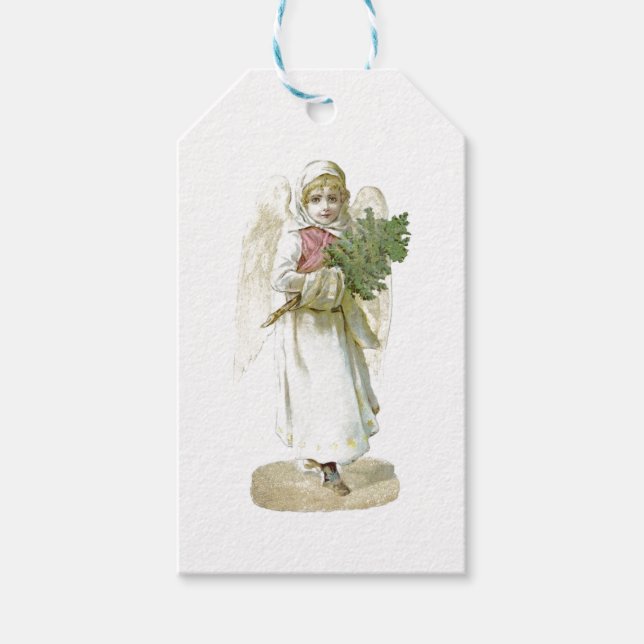 Étiquettes-cadeau BALISE CADEAU ANGEL vintage (Devant)