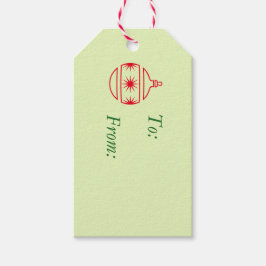 Étiquettes-cadeau Balise cadeau - Arbre arrondi