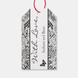 ÉTIQUETTES-CADEAU BALISE CADEAU AVEC AMOUR NOM PERSONNALISÉ ANTIQUE