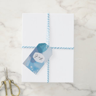 Étiquettes-cadeau Balise cadeau bleu Pacifique