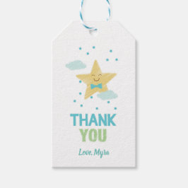 Étiquettes-cadeau Balise cadeau Blue Star
