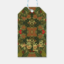 Balise cadeau Christmas Paisley