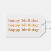 Balise cadeau d'anniversaire Boho Retro