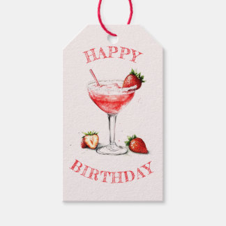 Étiquettes-cadeau Balise cadeau d'anniversaire de soirée Cocktail pe