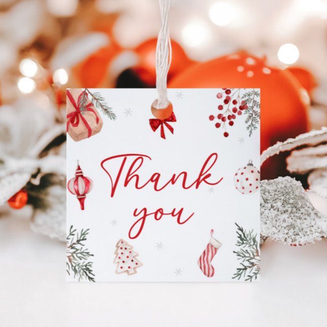 Étiquettes Cadeau Balise cadeau d'anniversaire Oh What Fun Christmas (Créateur téléchargé)