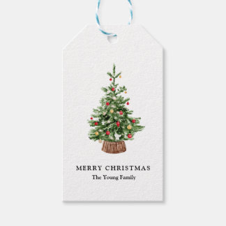 Étiquettes-cadeau Balise cadeau d'arbre personnalisé de Noël