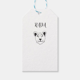 Étiquettes-cadeau Balise cadeau de Barbary Lioness