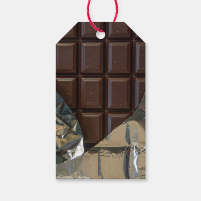 Étiquettes-cadeau Balise cadeau de barre de chocolat (Devant)