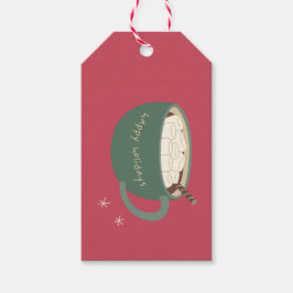 Étiquettes-cadeau Balise cadeau de boîte de cacao chaud