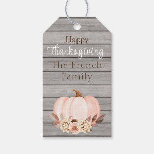 Étiquettes-cadeau Balise cadeau de Bon thanksgiving rustique