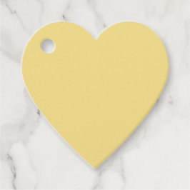 Étiquettes Cadeau Balise cadeau de coeur jaune