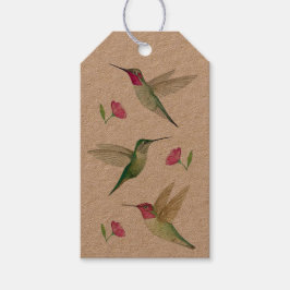 Étiquettes-cadeau Balise cadeau de colibris Anna