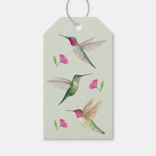 Étiquettes-cadeau Balise cadeau de colibris Anna