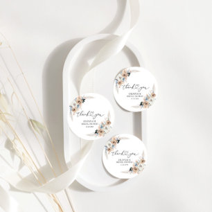 Étiquettes Cadeau Balise Cadeau de Fête des mariées Florale Ivory An