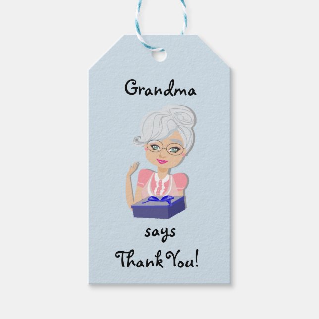 Étiquettes-cadeau Balise cadeau de grand-mère Baby shower (Devant)
